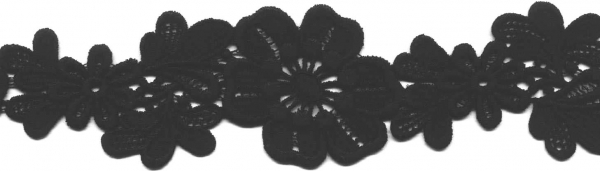 Art. 8012 Guipurespitze 50mm, schwarz